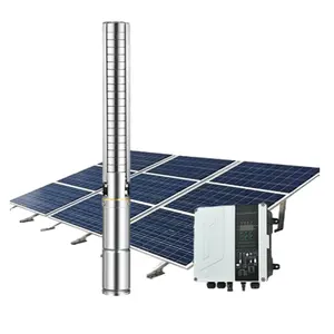 Pompe Solaire Best Price Small 72V 0.6Kw 0.8Hp Ac/Dc Stainless Steel Solar Submersible Deep Well Water Pump For Agricultural