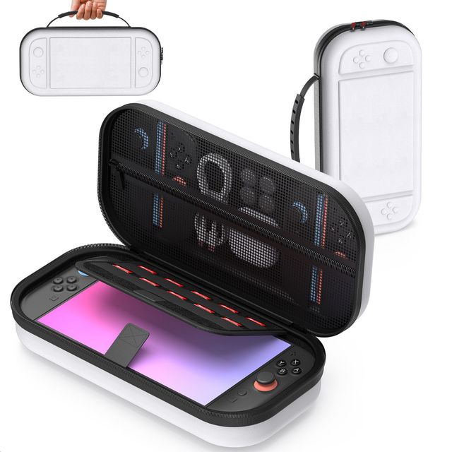 For Nintendo Switch 2 Ergonomic Design Transparent Back Console with Dockable Shell TPU Screen Protector