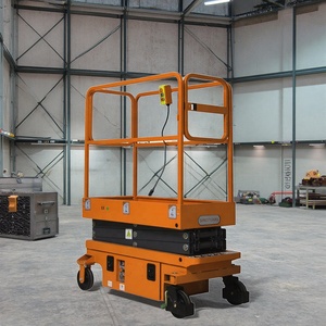 Mini Elevador Móvil de Tijera Eléctrico de China, Elevador Hidráulico de 300 kg, Plataforma de Trabajo para Mantenimiento en Interiores - Product Image 4