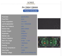 P3 P4 module de panneau d'affichage led, panneau de vidéo extérieure, affichage numérique, lecteur de publicité, écran d'épissure, module led
