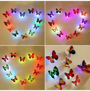 Décoration Murale LED Papillon, Nouveautés de Fête, Veilleuses Néon Abordables, Éclairage de Chambre pour <span class=keywords><strong>Mariage</strong></span>, Décoration Intérieure - Product Image 3