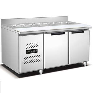 Mesa de Preparación de Acero Inoxidable de Grado Profesional con Refrigerador, Enfriamiento Estable, Ideal para Cocina de Hotel, Servicio de Catering y Preparación Central - Product Image 5