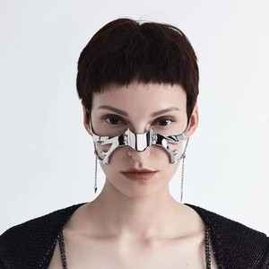 Cyber <span class=keywords><strong>Steam</strong></span> Punk หน้ากากเฟติชแบบไม่สม่ำเสมอต่างหูจิวจักรกลแนวพังก์แนวโกธิค - Product Image 1