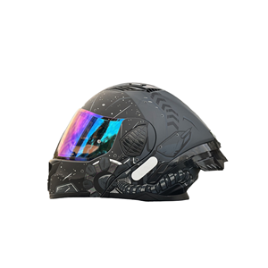 Casque de moto à rabat modulaire léger à petite coque avec double visière et faible bruit de vent Logo personnalisé OEM DOT - Product Image 1