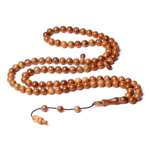 Semi di Kuka naturali di alta qualità rosario musulmano 8mm 99 perline Subha islamico Tespih perline di preghiera Kuka legno Tasbih Misbaha - Product Image 1