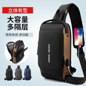 Fashion Crossbody Bag Men Large Capacity Oxford Cloth Chest Shoulder Bag Breathable Waterproof Ultralight Everyday Use Spring - Product Image 5