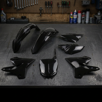 Kit plastique noir pour accessoires de moto Yamaha YZ 125 2015-2021