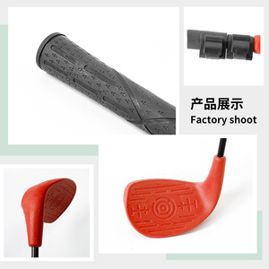 गोल्फ टेलीस्कोपिक रबर पकड़ बड़ा सिर क्लब एल्यूमीनियम मिश्र धातु शाफ्ट टिकाऊ शुरुआती अभ्यास मिनी क्लब ले जाने के लिए आसान - Product Image 4