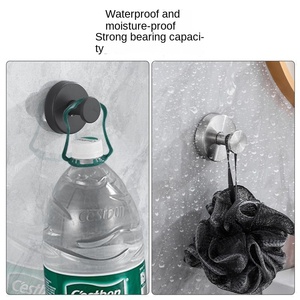New Stainless Steel Suction Cup <strong>Hook</strong> Free Punch Vacuum Coat Wall Bathroom <strong>Towel</strong> <strong>Hook</strong> Modern Simple Design - Product Image 3