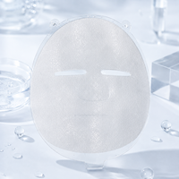 Masque facial en tissu de soie séché lyophilisé Y175 OEM personnalisé, fibres végétales naturelles, sans conservateurs, acide hyaluronique