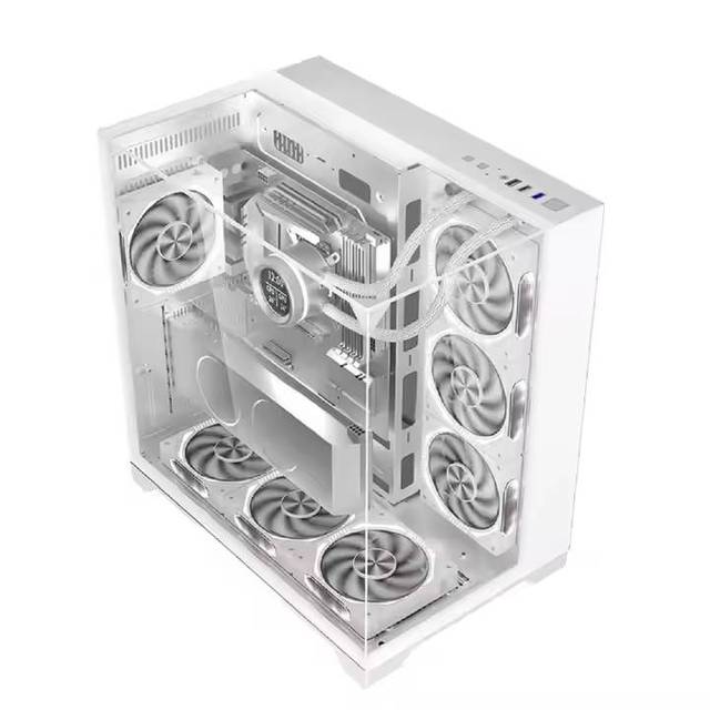 Factory Custom Gaming Cpu PC Case Full Tower ATX White Gamer Cabinet PC Cases USB3.0 Cable Metal Mesh ATX Desktop Computer Case