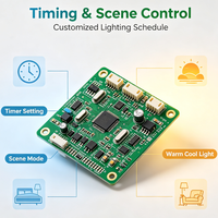 Module de contrôle de gradation LED WiFi intelligent PCBA pour éclairage domestique intelligent, gradation progressive