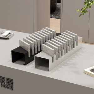 现代设计的多功能环保金属立式瓷砖展示架 - Product Image 5
