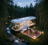 Maisonnette mobile de luxe personnalisable, capsule spatiale préfabriquée pour bureau de jardin, vente en gros directe d'usine