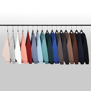 Sudadera de lana de invierno de peso pesado de alta calidad, conjunto de pantalones de chándal, pantalones con capucha de cuello redondo informales sueltos personalizados, pantalones holgados estampados - Product Image 4