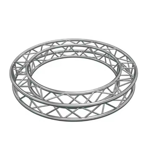 Anpassbares 290x290/300X300/400X400mm Aluminiumlegierung Rostfreies Vormontiertes Bühnenbeleuchtungs-Traversensystem F34 Kompatibel Silber - Product Image 2
