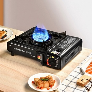 Nouveau type de réchaud à gaz portable mini pour le camping en plein air, brûleur manuel en acier, four à cassette, allumage piézoélectrique, conception monobloc - Product Image 3