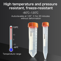 Vente en gros de tubes à centrifuger de 15ml jetables à fond conique à échelle personnalisée de laboratoire PP de marque STEEMA
