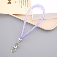 Lanière de téléphone paracorde tressée avec œillets en métal-Porte-clés à corde courte bricolage pour étui de téléphone, accessoires de pendentif