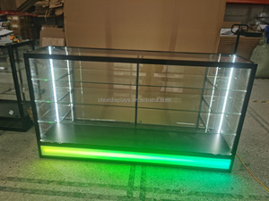 Cao cấp RGB ánh sáng có thể khóa Tempered Glass Showcase màu có thể thay đổi hiển thị trường cho khói cửa hàng & cửa hàng bán lẻ - Product Image 4