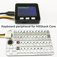 Clavier IoT QWERTY Mini 50 touches officiel M5stack Cardkb V1.1 en carton aggloméré avec MCU Atmega8a, LED RGB I2C programmable, Uiflow