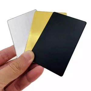 <span class=keywords><strong>Tarjeta</strong></span> de débito Visa prepagada de metal dorado y plateado negro mate tarjetas de crédito Visa de metal en blanco con banda magnética - Product Image 6