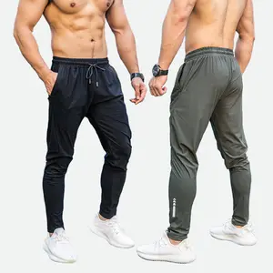 Nylon Pants Men High Quality Men Running Track Pants Sport Nylon Spandex Men's Fitness Sports Jogger Sweatpants