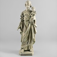 Statues religieuses catholiques en résine et porcelaine, Notre-Père, saint Joseph, Jésus, articles en stock