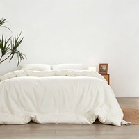 Couette 100% Coton Pur 80S Cloud Cotton Toutes Saisons, Garnissage de Couette 35% Fibre de Soja, Fibre de Raffinage Komatsu, Antibactérien