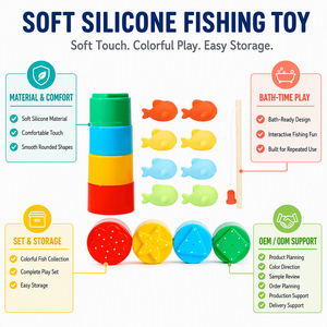 <span class=keywords><strong>Jeu</strong></span> de pêche magnétique pour enfants, jouet de pêcheur pour le bain, jouet de pêche magnétique pour enfants - Product Image 2