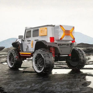 <span class=keywords><strong>2</strong></span>〜4年の子供向け電気自動車4WDリモコン音楽と軽量おもちゃのバッテリー駆動プラスチック車にクールに乗る - Product Image 6