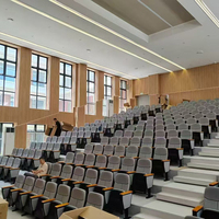 Sièges de cinéma pliables en tissu éponge à bas prix du fournisseur chaises d'auditorium universitaire chaises d'église