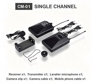 Audio UHF Wireless Lavalier <b>Microphone</b> with 30 Selectable Channels 50m Range for DSLR Camera Interview Live Phone Recording - Product Image 4