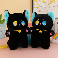 Super schattige staande kat 8 inch PP katoen gevuld superzacht pluche knuffeldier kinder bruiloft cadeau bulk knuffels klauwautomaat