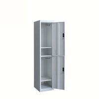 Casiers à double porte en acier à deux niveaux personnalisés pour salle de sport, maison, bureau, hôtel, vestiaires - Design moderne, options de serrures à code modulaires