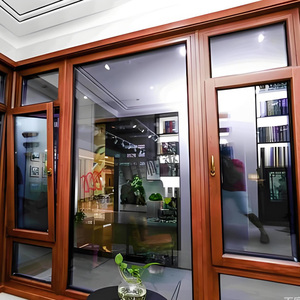 Puertas de madera revestidas de aluminio y <span class=keywords><strong>para</strong></span> cerrar el balcón y el solárium, hechas a medida de suelo a techo - Product Image 5