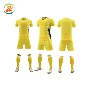 Aanpasbaar teamnaam voetbaltenue 100% polyester ademende stof hittetransfer bedrukt kleurenblokpatroon kort - Product Image 3