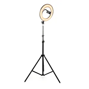 10Inch Linh Hoạt Phát Trực Tiếp/Trang Điểm Bảng Clip Phong Cách Selfie Ring Light Giá Đỡ Điện Thoại Di Động