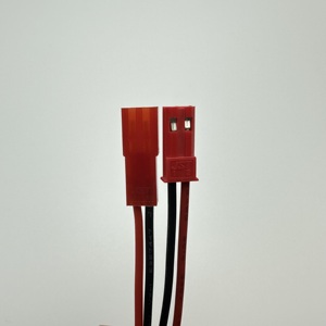 Adaptateur mâle/femelle SYP 2,54 mm 2 broches, cuivre étamé, gaine en silicone rouge, câble de raccordement pour moto IP65 - Product Image 5