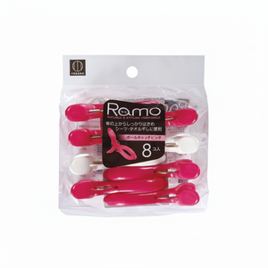 RAMO 8 pezzi Pink/White Pole Catch clip per bucato eleganti spille per organizzare il tuo abbigliamento - Product Image 1
