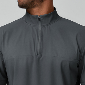 Felpa con Mezza Zip Unisex Personalizzata per Tutte le Stagioni, Leggera, ad Asciugatura Rapida, <span class=keywords><strong>Abbigliamento</strong></span> Sportivo per Fitness e Jogging, Tuta Casual con Cappuccio - Product Image 2