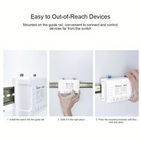 Interrupteur WiFi SONOFF 4CH R3, 4 canaux, interrupteur intelligent DIY, interrupteur à distance par application, contrôleur intelligent pour la maison sans fil, fonctionne avec Alexa et Google Home