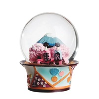 Nouveau StyleJapan Design personnalisé Souvenir cadeau flottant décoration fabricants aléatoire clair cristal vide eau verre boule à neige