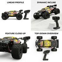 HBAOCH Professional 9202E 1/10 Voiture RC tout-terrain 4x4 Monster Truck pour la course sur roche, boue et sable, jouet télécommandé pour enfants