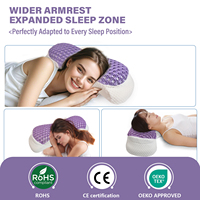 Oreiller de cou ergonomique rafraîchissant personnalisable, écologique, à mémoire de forme à rebond lent, avec dessus en gel TPE alvéolé amovible, directement de l'usine