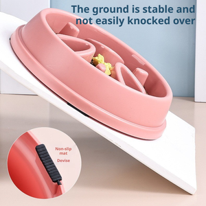 Mangkuk Makan Anjing <span class=keywords><strong>Anti</strong></span> Tumpah Mudah Dibersihkan Grosir dalam 4 Warna untuk Pemberian Makan dan Pencernaan yang Terkontrol - Product Image 4