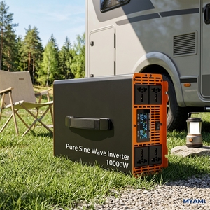 MYAMi Onduleur à Onde Sinusoïdale Pure Haute Efficacité 5Kw 3Kw 2kw 1kw DC 12V 24V 48V 72V AC 220V/110V pour Automobile/Maison/Camping-car - Product Image 1