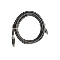 Cable USB2.0 Tipo-C Macho a Macho de 2 Metros, PD 100W, 5A, Carga Rápida, Cable Doble Tipo-C de Nailon Resistente