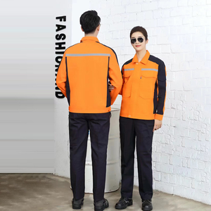 Kustom Logo High-Vis lengan panjang pakaian kerja tahan lama Konstruksi Industri seragam teknik untuk pakaian kerja - Product Image 4