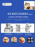 Machine à découper les biscuits à ultrasons verticale, 10-120 pièces/min, pour divers types de biscuits tranchés. Coupe lisse, antiadhésif, sans déformation.